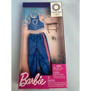 Barbie Dolls Fashion Sports Clothes Blue Tank Top Pants Tokyo 2020 Olympics NIB
